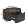 Raffaele Marble Effect Top Floating bedside in Walnut