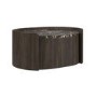 Raffaele Marble Effect Top Floating bedside in Walnut