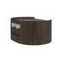 Raffaele Marble Effect Top Floating bedside in Walnut