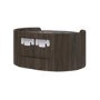 Raffaele Marble Effect Top Floating bedside in Walnut