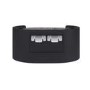 Raffaele Marble Effect Top Floating Bedside in Black 