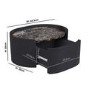Raffaele Marble Effect Top Floating Bedside in Black 
