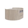 Raffaele Marble Effect Top Floating Bedside in Light Wood 
