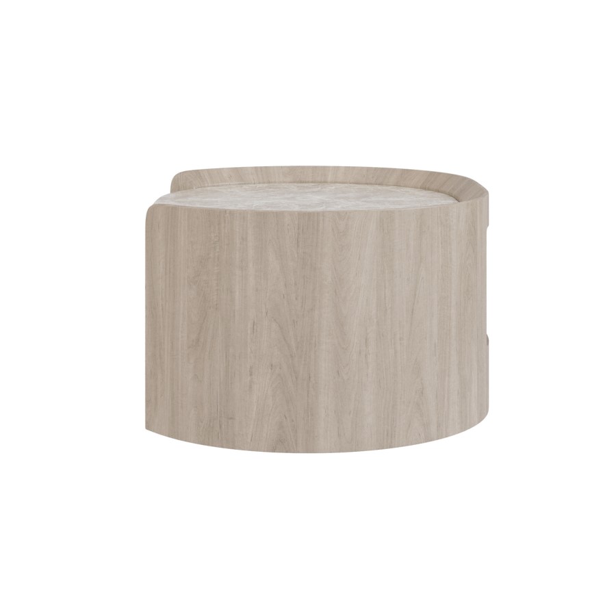Raffaele Marble Effect Top Floating Bedside in Light Wood 