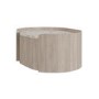 Raffaele Marble Effect Top Floating Bedside in Light Wood 