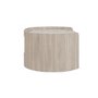 Raffaele Marble Effect Top Floating Bedside in Light Wood 