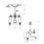 RAK Ceramics Washington Deck Mounted Bath Shower Mixer Tap