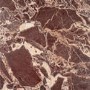 Large Mango Wood and Red Marble Square Coffee Table - Rana