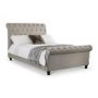Julian Bowen Ravello Deep Button Scroll King Size Bed in Mink