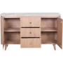 Natural Marble & Wood Extra Large Sideboard - Ashford