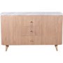 Natural Marble & Wood Extra Large Sideboard - Ashford