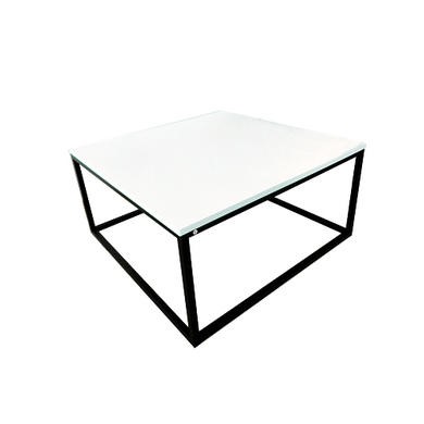 Square White Gloss Coffee Table With, Square Coffee Table Black Legs