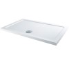 Claristone White Shower Tray &amp; Waste - 1600 x 800mm