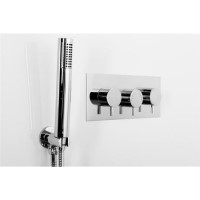 Round Outlet Elbow With Hose & Handset Round Outlet Elbow With Hose & Handset