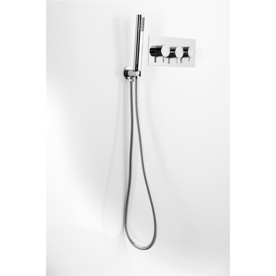 Round Outlet Elbow With Hose & Handset
