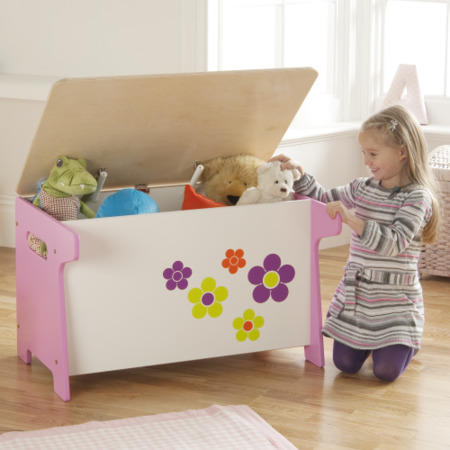 Millhouse Flower Toy Box & Desk in Pink