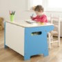Millhouse Race Track Toy Box & Desk in Blue