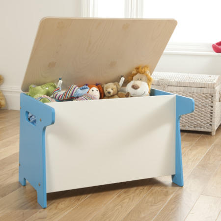 Millhouse Race Track Toy Box & Desk in Blue