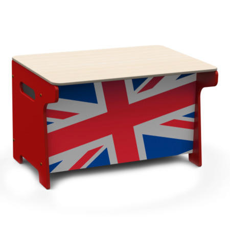 Millhouse Union Jack Toy Box & Desk  
