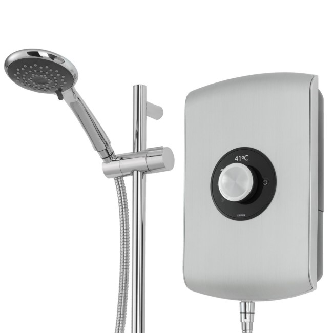 Triton Amore 8.5kW Brushed Steel Electric Shower