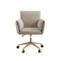 GRADE A2 - Beige Chenille Swivel Office Chair - Reed