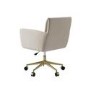 Beige Chenille Swivel Office Chair - Reed 
