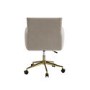 Beige Chenille Swivel Office Chair - Reed 