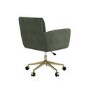 Green Chenille Swivel Office Chair - Reed 