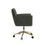Green Chenille Swivel Office Chair - Reed 
