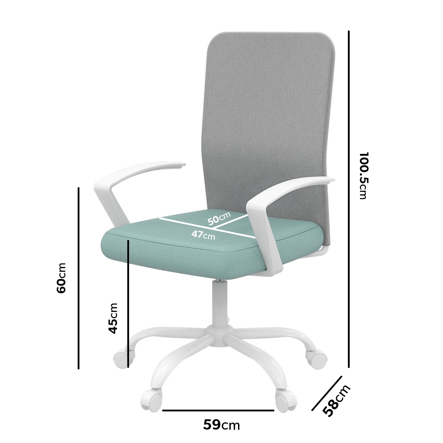 60cm high office chair