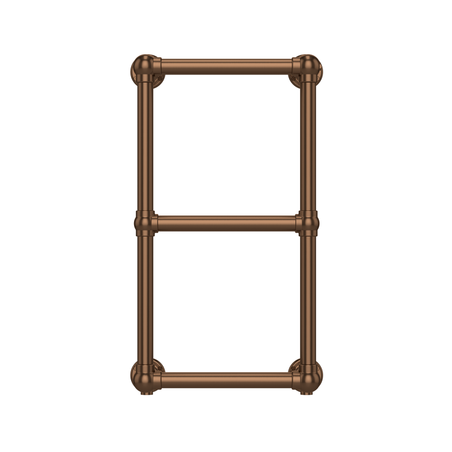 Bronze Vertical Traditional Towel Radiator 700 x 400mm - Regent