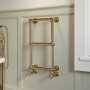 Brass Vertical Traditional Towel Radiator 700 x 400mm - Regent