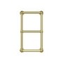 Brass Vertical Traditional Towel Radiator 700 x 400mm - Regent