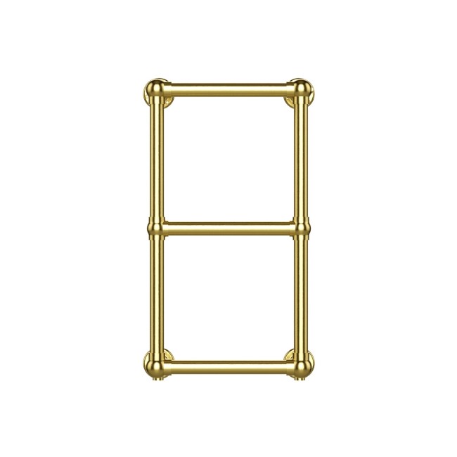 Brass Vertical Traditional Towel Radiator 700 x 400mm - Regent