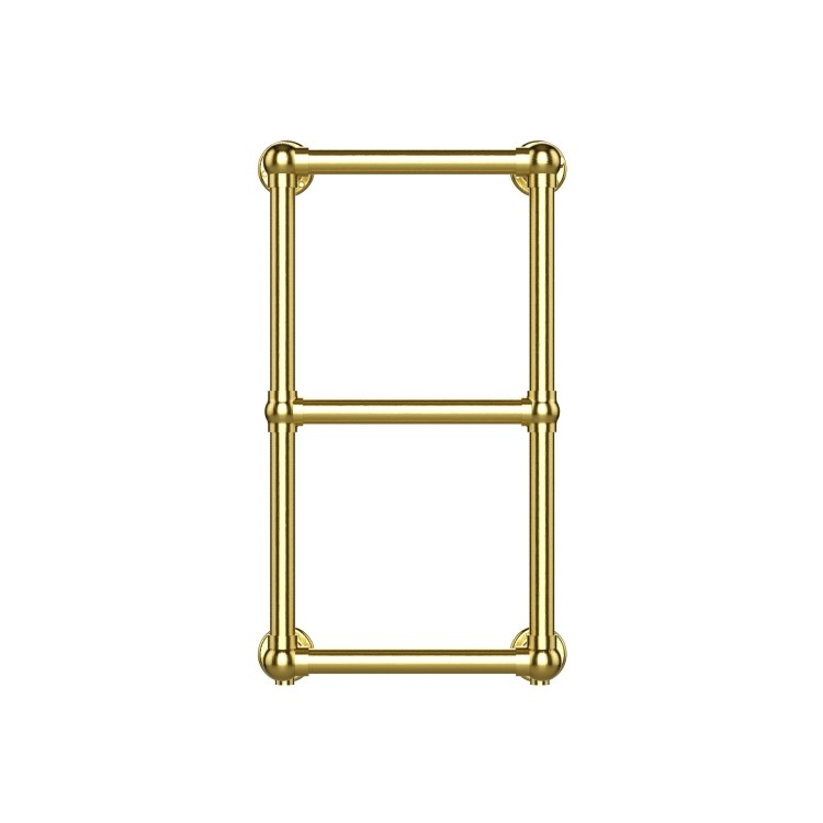 Brass Vertical Traditional Towel Radiator 700 x 400mm - Regent