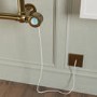Brass Vertical Traditional Electric Towel Radiator 700 x 400mm - Regent
