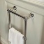 Chrome Vertical Traditional Towel Radiator 700 x 400mm - Regent