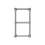 Chrome Vertical Traditional Towel Radiator 700 x 400mm - Regent