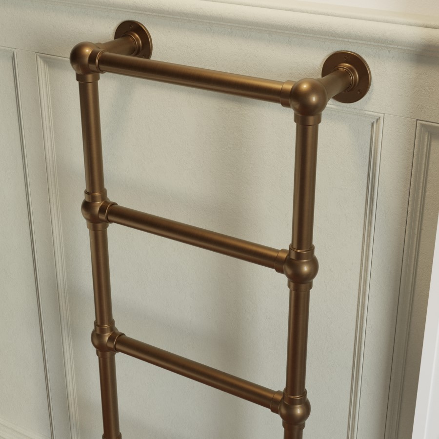 Bronze Vertical Traditional Towel Radiator 1200 x 479mm – Regent