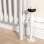 Reggio White Two Column Traditional Radiator Feet