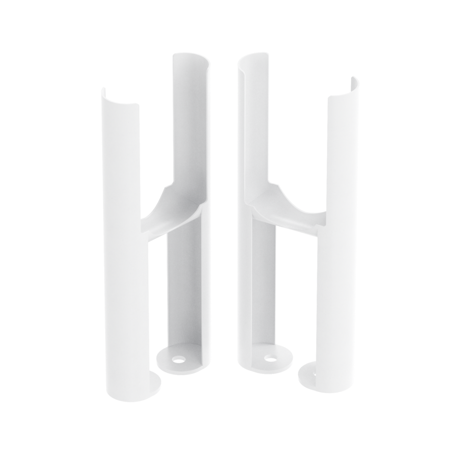 Reggio White Two Column Traditional Radiator Feet