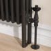 Reggio Black Three Column Traditional Radiator Feet