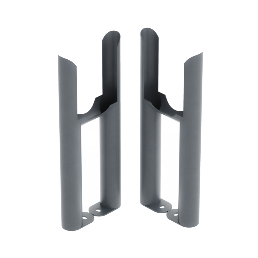 Reggio Anthracite Three Column Traditional Radiator Feet