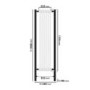 White and Black Vertical Traditional Column Radiator 1600 x 480mm- Regent