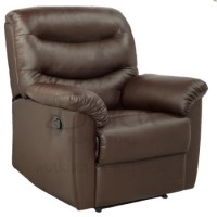 Birlea Furniture Regency PU Leather Recliner Chair in Brown