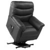 Birlea Furniture Regency PU Leather Rise &amp; Recline Chair in Black
