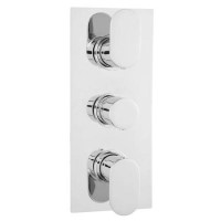 Round Triple Thermostatic Shower Valve With Diverter