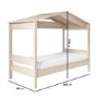 GRADE A1 - Single House Bed Frame in Pine - Remy