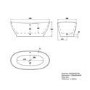 Freestanding Double Ended Bath 1700 x 820mm - Remi