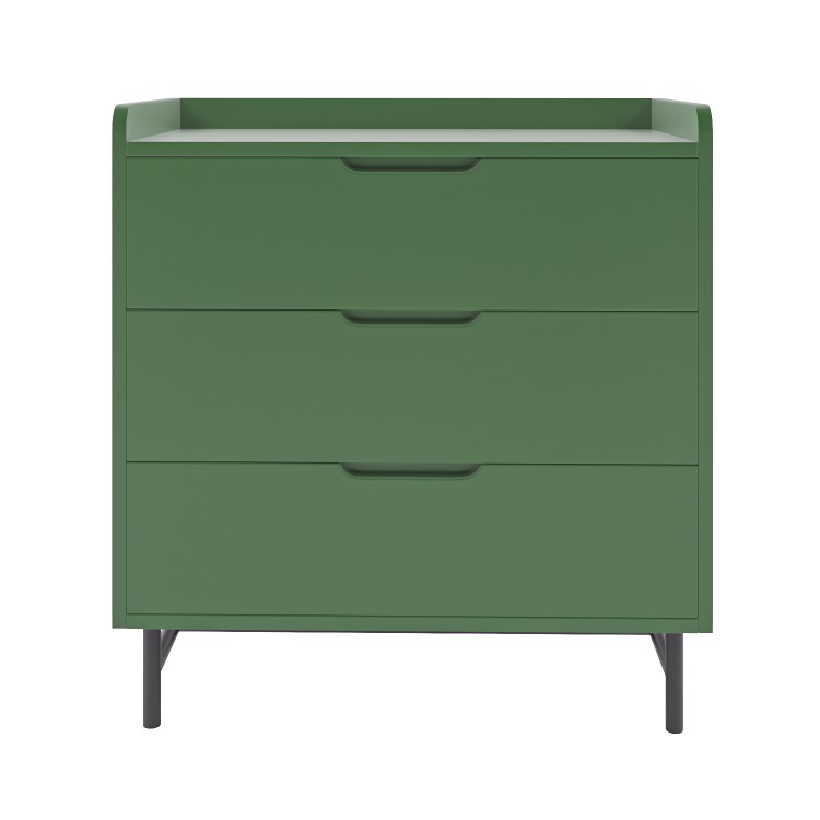 Kids Green Chest of 3 Drawers - Rueben